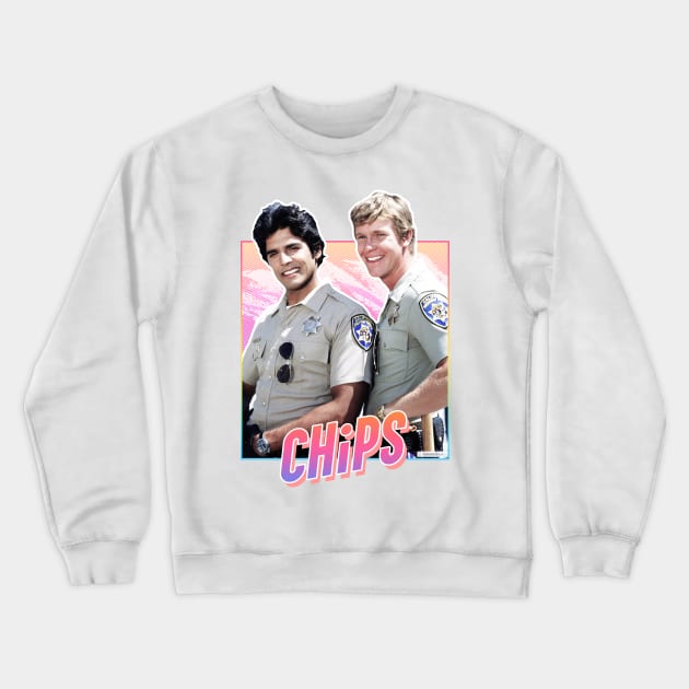 CHiPs - 80s tv Crewneck Sweatshirt by PiedPiper